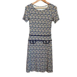 Leona Edminston patterned short sleeve dress. Size xs